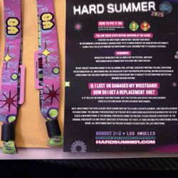 HARD SUMMER GA 2 DAY WRISTBANDS