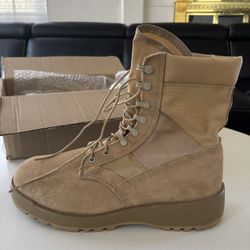 Men’s Tan Combat Boots Size 11.5