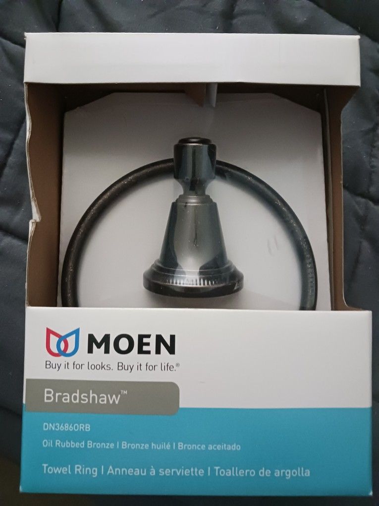 Moen - Bradshaw - Oil Rubbed Bronze - Towel Ring NIB