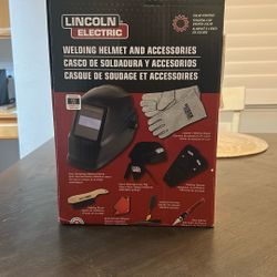 Lincoln Welding Helmet And Accessories 