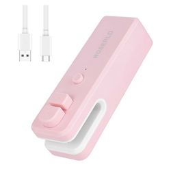 Mini Bag Sealer 2 in 1 Heat Sealer Bag Sealer and Cutter, Bag Sealer for Snacks, Lithium battery bag resealer for chip bags portable sealer kitchen fo
