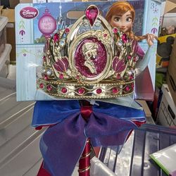 ORIGINAL Disney Princess Frozen ANNA Cameo LIGHT UP Jewel Metal Wand 15 "