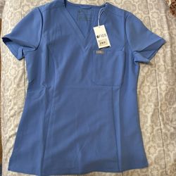 Figs Women’s Celi Blue Catarina Top XS