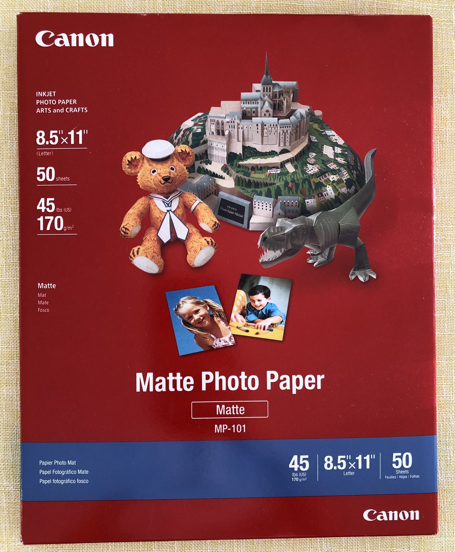 Canon Photo Paper Matte 8.5 x 11 inches (50 Sheets) 7981A004