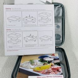 Slim line bento lunchbox