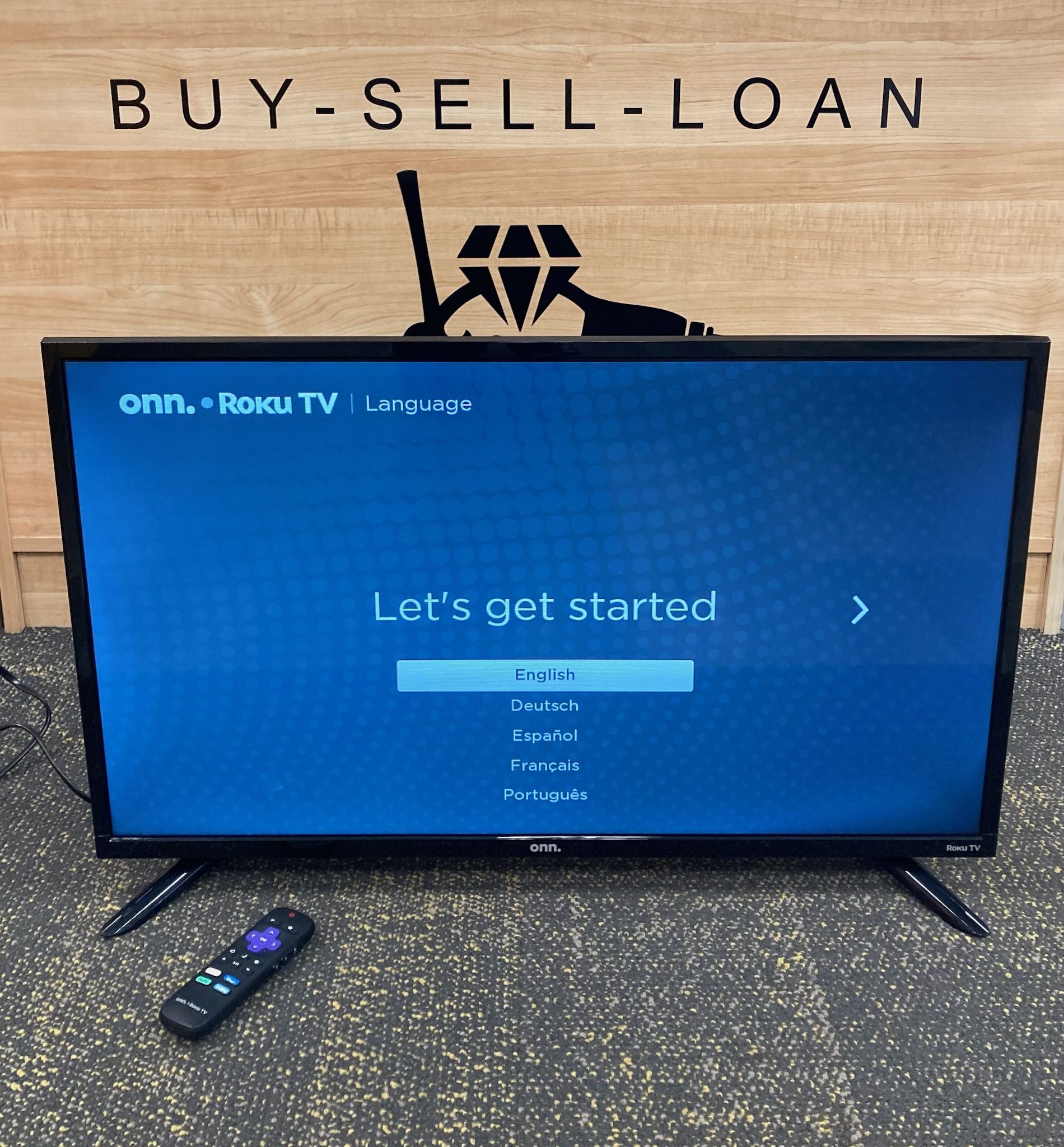 onn. 32” Class HD 720P LED Roku Smart TV Model 100012589 With Remote