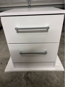 White nighstand
