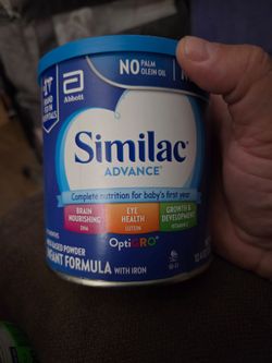 Similac advance blue can