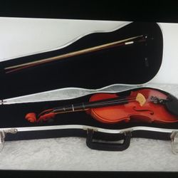 Hermann Beyer Student Violin With Case And Bow 3/4 Size
