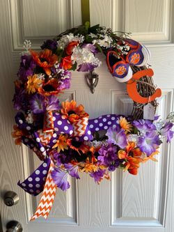 Clemson Wreath