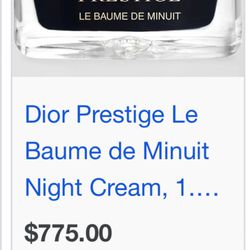 Night Cream Dior