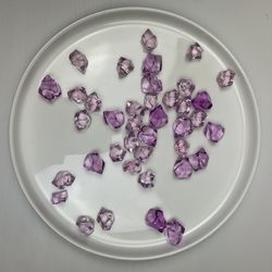39 Mixed Medium Pink/purple Jagged Fake Diamonds