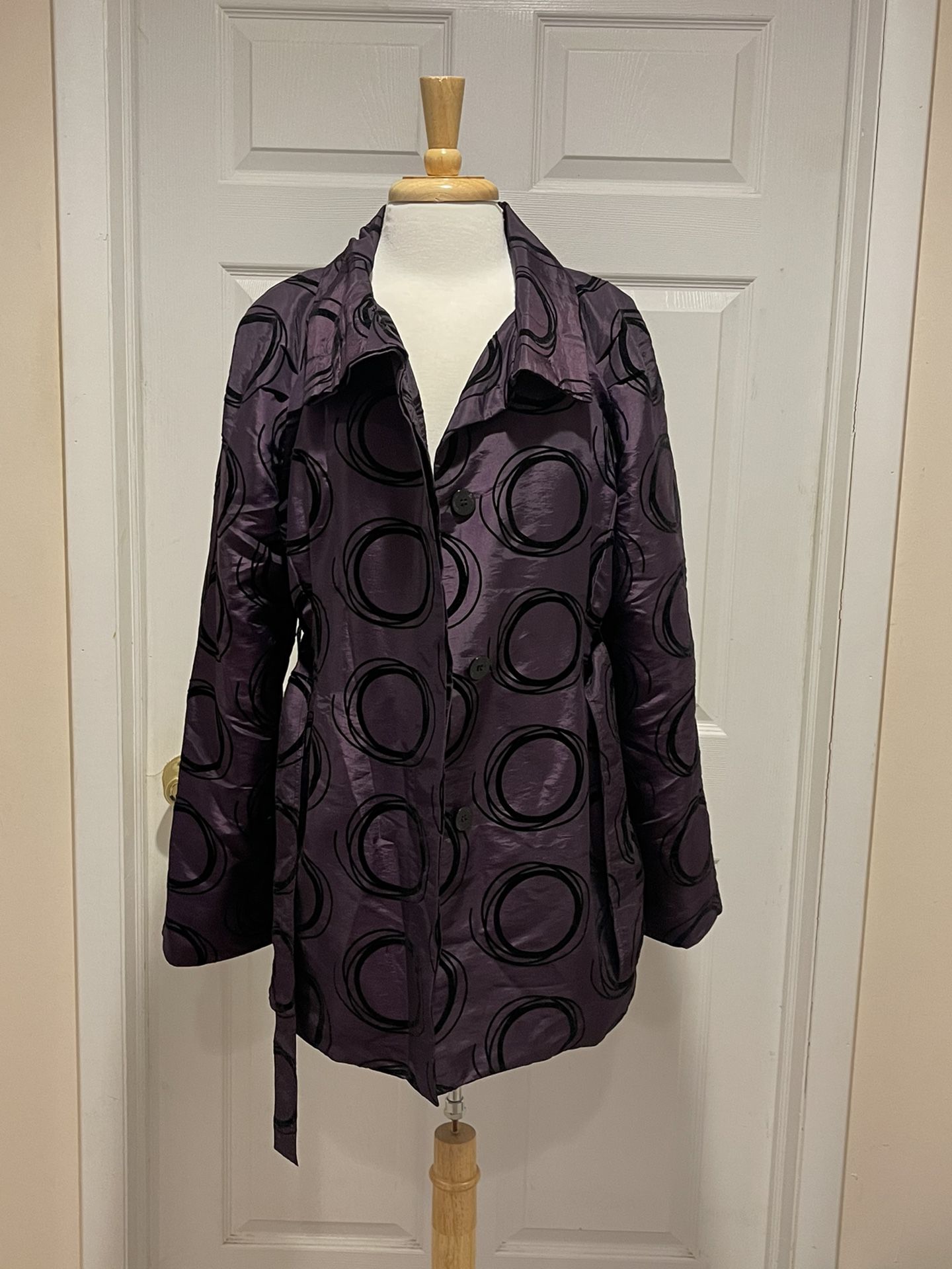 Purple and Black Light Dress Jacket