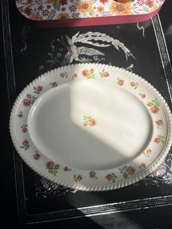 Large rose platter