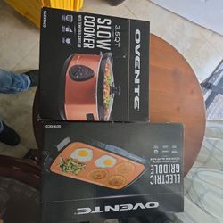 Electric Griddle And Slow Cooker 