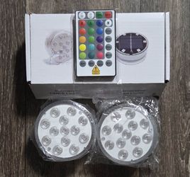 2 LED Solar Lights With Magnets And Submersible