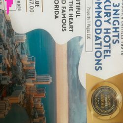 California And Venice Italy  Vouchers Left 