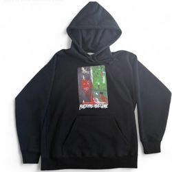 F*cking Awesome (FA) Hockey - Rare Black Unisex 'Society II' Pullover Hoodie (L)