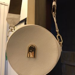 White Round Furla Bag for Sale in Queens NY OfferUp