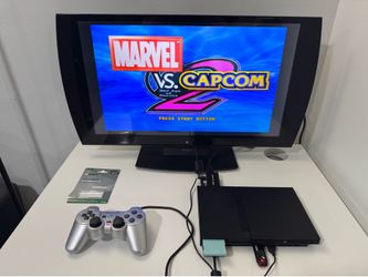 Ps2  Slim / Playstation 2 Mod / Controller / Memory Card 8Mb / Flash Drive 512Gb W/ Games / HDMI/ Cords / Box