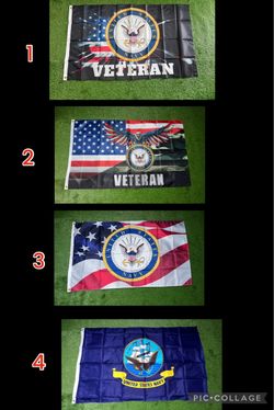 Navy flags size 5’x3’ $20.00 each