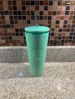Starbucks Mint Green Iridescent Studded Cold Cup Tumbler