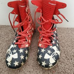 Under Armour Highlight Soccer Football Cleats Size 12 American Flag 