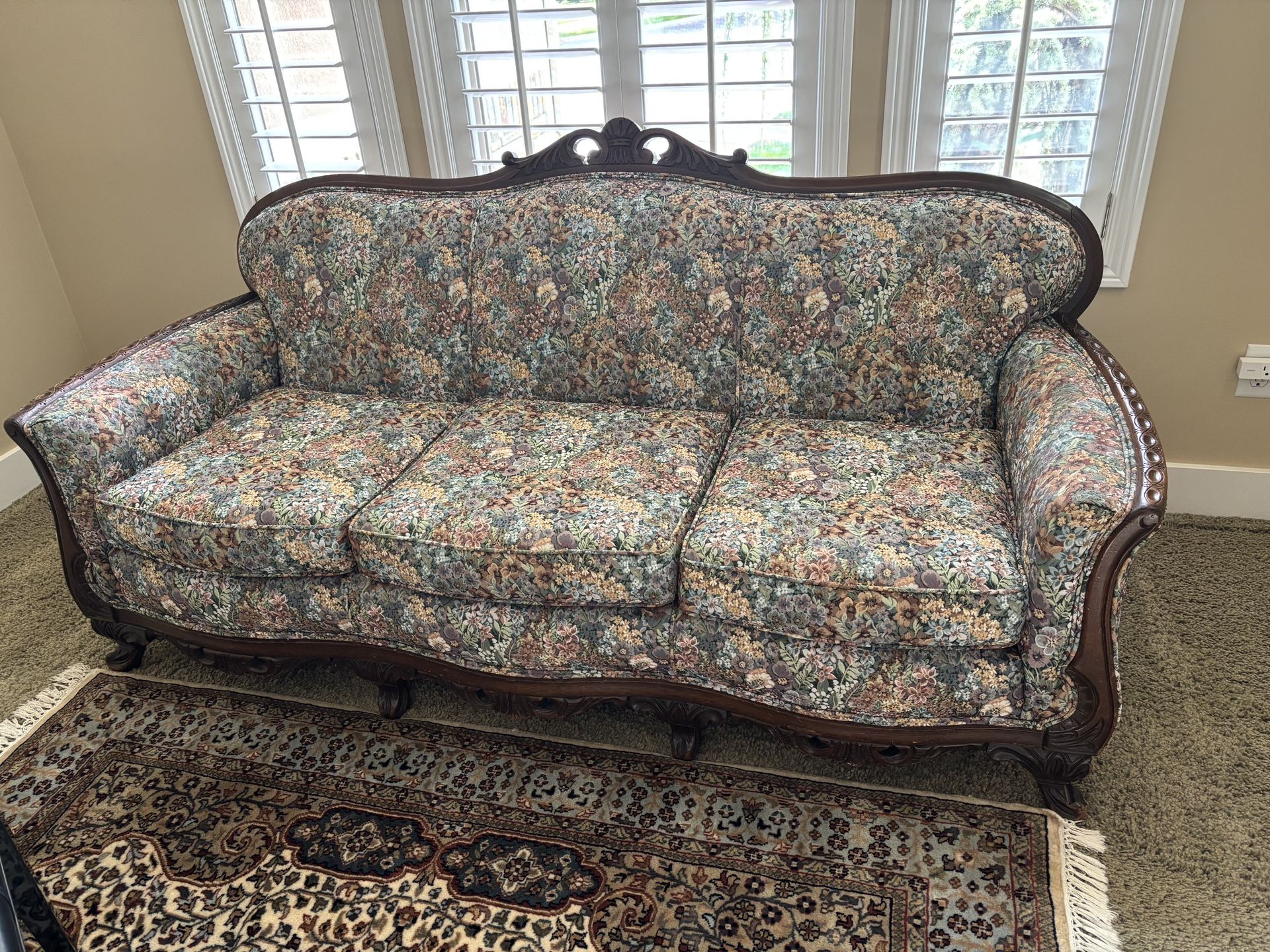 Antique Sofa and Chair