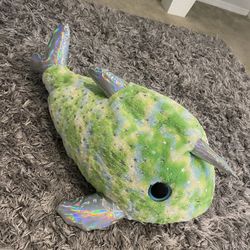 Like New Green Fish plush Toy Bit Girl Toys 