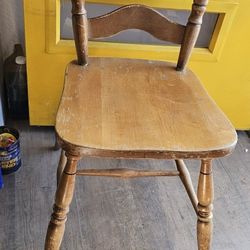 Vintage Chair Hecht Co. Washington, D.C. solid hard rock maple colonial USA Used