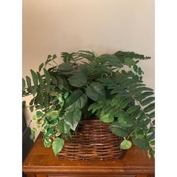 Large Basket If Artificial Plants 