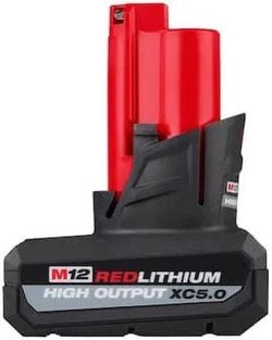 Milwaukee M12 RedLithium High Output XC5.0 battery