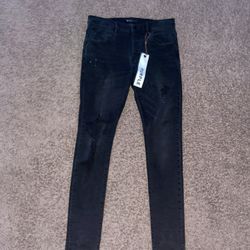Black Purple Brand Jeans