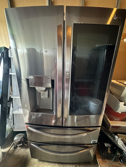 LG 4-Door Fridge Stainless Steel with French Doors