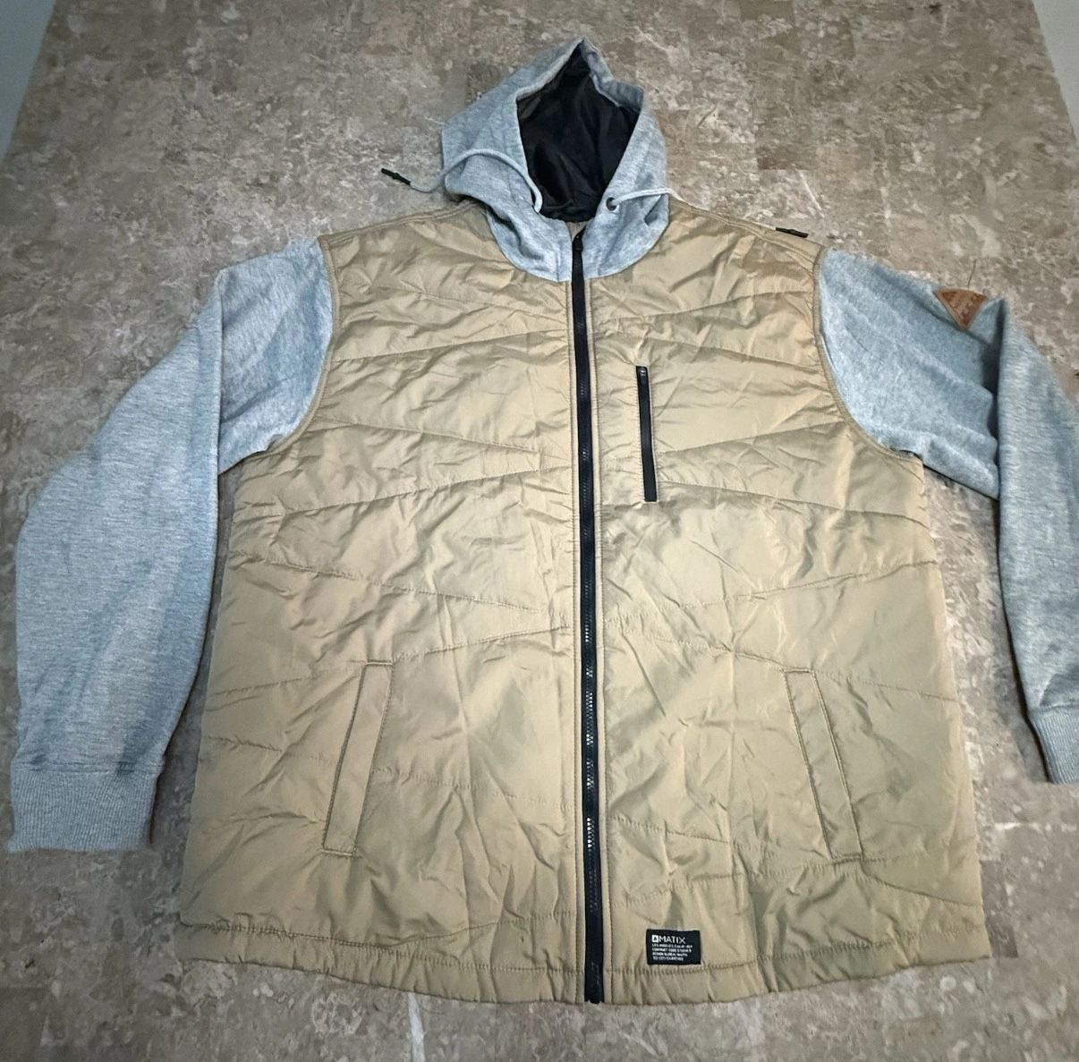 Matix Jacket Men's 3X Beige Gray