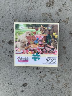 300 Piece Adorable Animals Picnic Puzzle