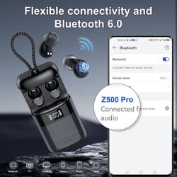 Earbuds Bluetooth 6.0 in Ear, Mini Sleep Headphones with Sleep Monito New