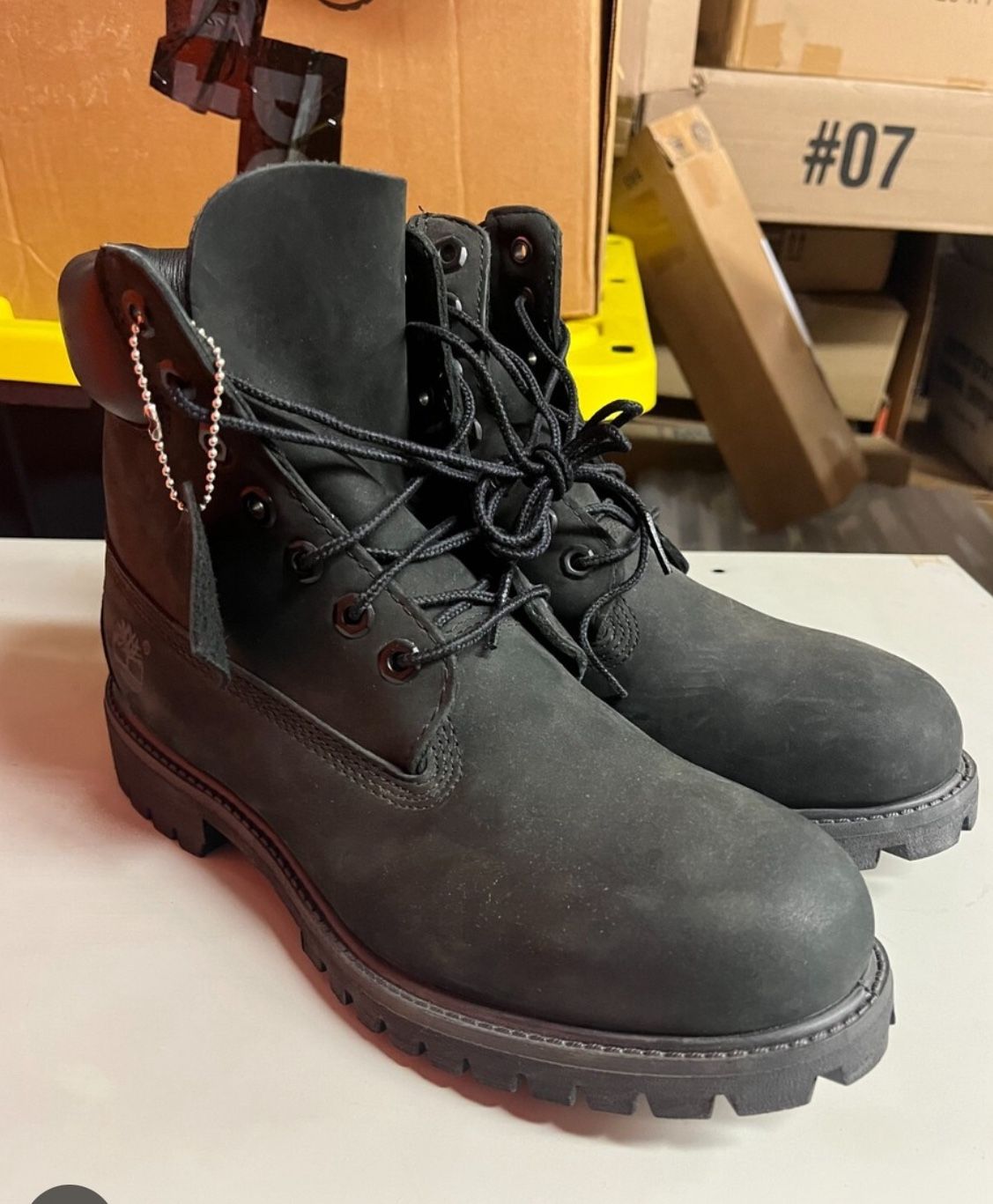 All Black Timberlands