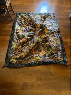 Military camp camouflage tent