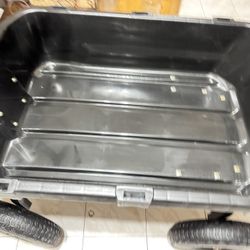 Gorilla 9cu ft super duty dump cart 16” flat free tires capacity of 1400 pounds brand new