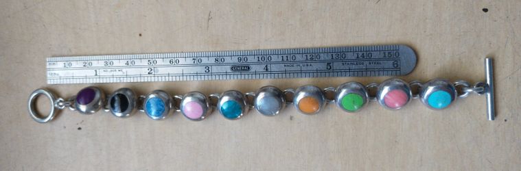 Multi Stone Link Bracelet 