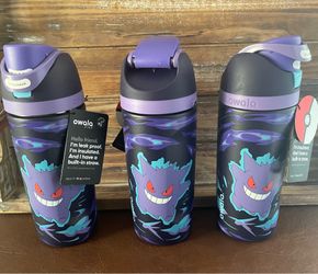 Pokemon x Owala FreeSip Water Bottle Gengar In The Shadows 16 Oz Special Edition