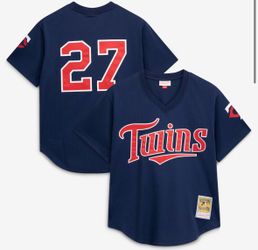 NEW Mitchell & Ness David Ortiz #27 Minnesota Twins 2002 Cooperstown Jersey Size S