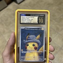 Pokémon Pikachu with Grey Felt Hat 085 Scarlet & Violet Promo CGC 10 2023