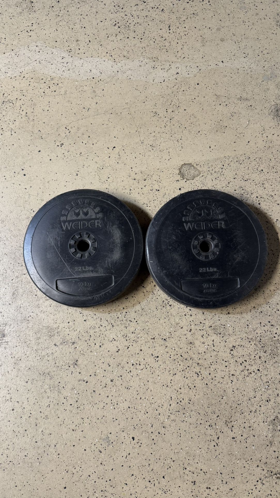 Weights Pair Of 22lbs $40
