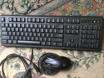 Razer Ornata Chroma gaming keyboard and DeathAdder Minimouse w/ rgb
