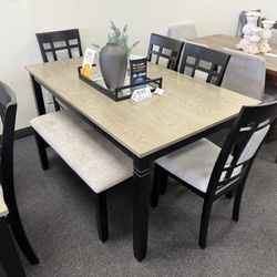 Dining Table With 6 Chairs 