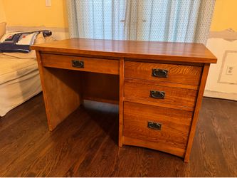 Mission style desk