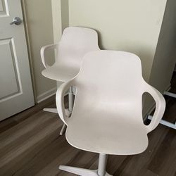 Pair of IKEA Odger Swivel Chairs