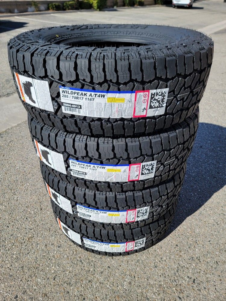 285 70 17 NEW TIRES SILVERADO SUBURBAN AVALANCHE TAHOE SIERRA F150 RAM RUBICON GLADIATOR TUNDRA TITAN